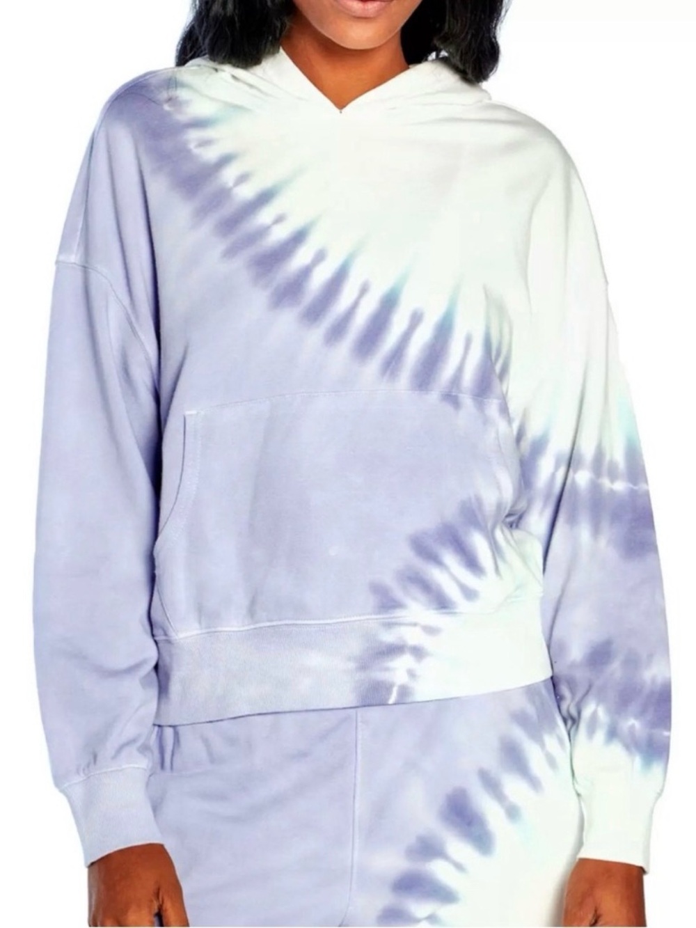 K184💥 Wildfox Ombré Tie Dye Women's Hoodie Kangaroo Pocket Size Large NWT